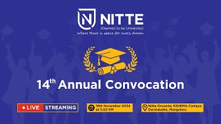 Fourteenth Annual Convocation  Nitte DU [upl. by Gaelan]