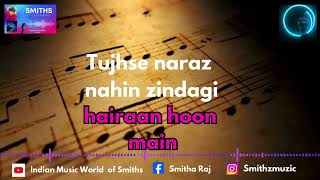 Tujhse Naraz Nahin Zindagi HQ Karaoke Lata Mangeshkar  RD Burman SmithsKaraoke [upl. by Yrtsed652]