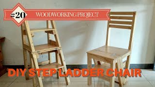 DIY Step Ladder Chair [upl. by Lud]