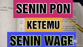 WETON JODOH SENIN PON DAN SENIN WAGE [upl. by Diane-Marie]