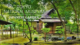 Japanese Tea Garden Set Up Around a Historic Teahouse  Tokyo National Museum [upl. by Valencia]