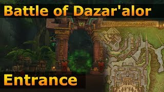 Battle of Dazaralor Raid Entrance  World of Warcraft Battle For Azeroth [upl. by O'Shee]