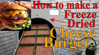 How to Make a FREEZE DRIED CHEESEBURGER w Raw Ground Beef [upl. by Atiniv]