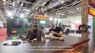 What happens if you shoot an electric car with a gun AutoExpo2023 QnA [upl. by Llerut563]