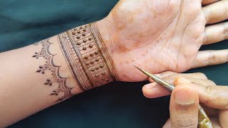 New Stylish Mehndi Design For Front Hand  Bridal Mehndi designs  Simple Mehendi design  Mehandi [upl. by Maurita383]