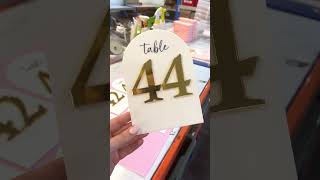 Unique Wedding Table Numbers  Wedding Reception Ideas [upl. by Rendrag890]