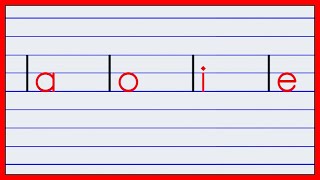 les syllabes en français avec la lettre l minuscule en écriture script [upl. by Ashwin]