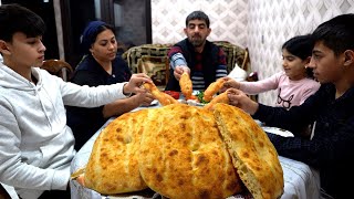 Recipe for Azerbaijani Fragrant Homemade Bread and Potato Pie [upl. by Anibur]