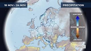 Monthly precipitation forecast for Europe 3112024 [upl. by Casmey]