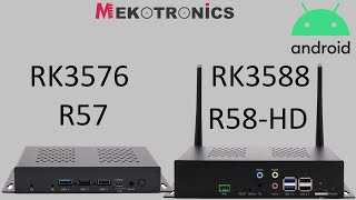 Mekotronics R57 vs R58 with Geekbench 6 Android 14  RK3576 vs RK3588 [upl. by Myrna941]