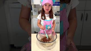 🍫CHOCOLATE OATMEAL BARS BY CHEF LIS  FOOD VIDEOS FOR KIDS AND ADULTS  FUNNY TODDLER [upl. by Nosretep585]