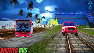 Bhutiya Train VS Horror GWAGON Bus Auto Hounted Story Dinosaurs Zombies in Indian Bikes Driving 3D [upl. by Schecter376]