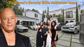 Vin Diesels Wife 3 Children Mansion in Beverly Hills Net Worth Fortune Car Collection [upl. by Imaon605]