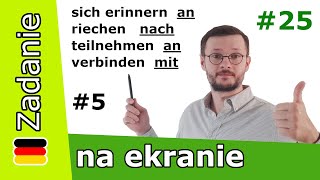 CZASOWNIKI z przyimkami po niemiecku CZĘŚĆ 5 rekcja czasownika  Tłumacznie zdań moją metodą [upl. by Yordan245]