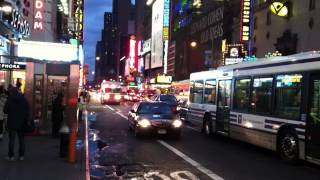 FDNY  Rescue 1  Responding Thru Times Square  122012 [upl. by Nirtak]