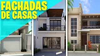 HERMOSAS FACHADAS de CASAS de 2 PISOS [upl. by Schaeffer]