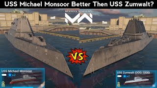 USS Michael Monsoor VS USS Zumwalt  Modern Warships [upl. by Adine]