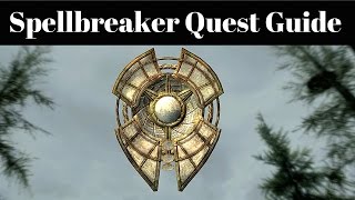 Skyrim  How To Get Spellbreaker  The Only Cure Daedric Quest Guide [upl. by Anirres27]