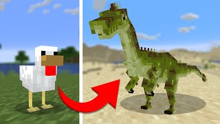 I remade every mob into Dinosaurs in Minecraft [upl. by Shermie]