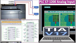 PLC S71200 Analog input full tutorial [upl. by Ahsilrae]