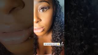 Doing my top amp bottom lashes [upl. by Ymor]