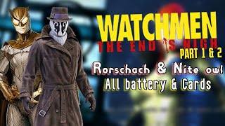 Watchmen The End Is Nigh P1 amp 2 COOP Full Playthrough  Rorschach Cards amp Nite Owl Battery [upl. by Leonardo]