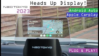 NEOTOKYO HUD  Adds Android Auto and Apple Carplay to Any Car Via Heads Up Display [upl. by Mccowyn279]