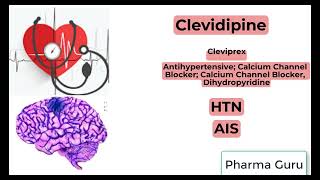 Clevidipine  Cleviprex In a nutshell [upl. by Anotyal275]