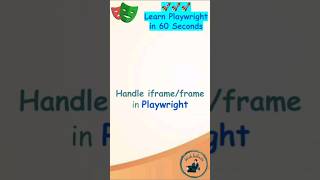 Playwright Tutorial  Handle iframe  frame in Playwright [upl. by Inafetse418]