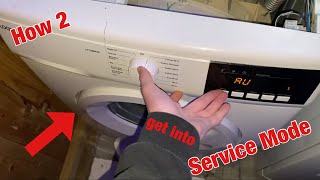 Logik L712WM20 washing machine  How to enter service mode [upl. by Anelem846]