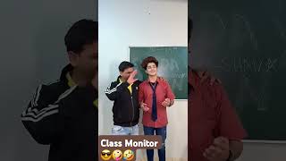 Class Monitor 😎🤪🤣 comedy funny school emotional schooldays funnyschool schoo life [upl. by Glenda]