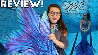 FinFolk Productions Navi Nightfall Fabric Mermaid Tail Review [upl. by Clark586]