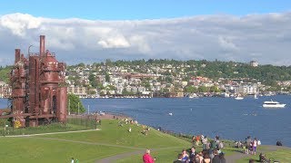 Real 4K HDR Seattle Dusk in HDR Chromecast Ultra [upl. by Kcirdnekel]