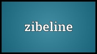 Zibeline Meaning [upl. by Jordain]