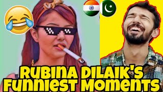 RUBINA DILAIK ULTIMATE THUG LIFE  BIGG BOSS 14  Desi Peeps Reaction [upl. by Kimmi]