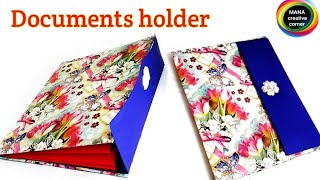 How to make File FolderDIY File Holder craft ideaDocuments organiser from best out of waste [upl. by Bower625]