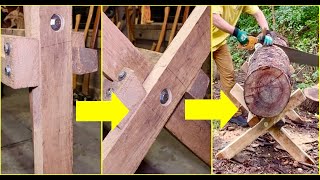 Building amp Using A Folding Sawhorse ASMR [upl. by Lladnor]