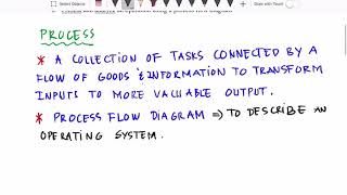 Lesson 10B  Introduction to Process and Process Flow Diagram [upl. by Drarreg]