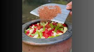 Cooking lamb neck in clay pot [upl. by Earl]