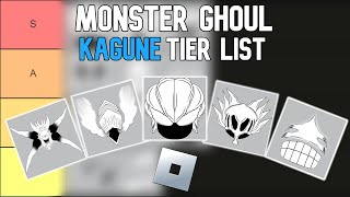 Monster Ghoul Kagune Tier List  Roblox Tier Lists [upl. by Aileda931]