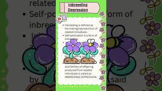 Inbreeding Depression in Hindi II Plant Breeding II aestheticnotes feedshorts biology bsc msc [upl. by Sydelle839]