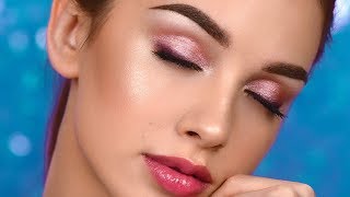 Pink EVERYDAY Smokey Eye  Glowy Summer Makeup Tutorial [upl. by Ginni]