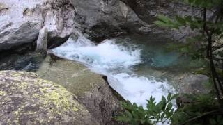 Cascate dacqua fiume Serio a Maslana  Valbondione  Waterfalls [upl. by Bobbette890]