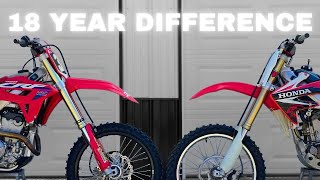 Whats The Better 4Stroke 250 Fuel Injected Or Carbureted  2023 CRF 250R VS 2006 CRF 250R [upl. by Marks]