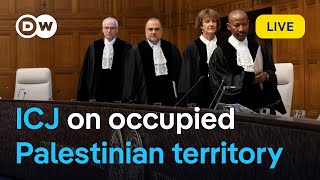 Live ICJ delivers opinion on Israels policies in the occupied Palestinian territory  DW News [upl. by Atoked569]