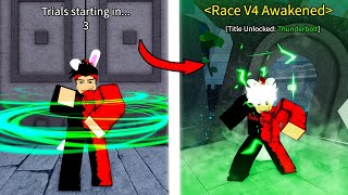 Blox Fruits Unlocking Race V4 Awakening Experience [upl. by Lekzehcey]