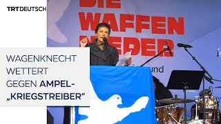 Wagenknecht wettert gegen Ampel„Kriegstreiber” [upl. by Asiil]