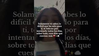 Felicitate por todo lo que has logrado no todos lo habrían hecho ❤️amorpropio selfquotes [upl. by Ainolopa]