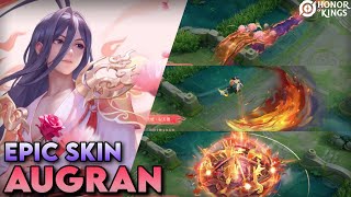 Augran New Epic Valentine Skin  Fox Spirit Matchmaker Collab  Honor of Kings [upl. by Rakel]