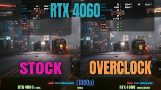 RTX 4060 Overclock Vs Stock [upl. by Dorrej]